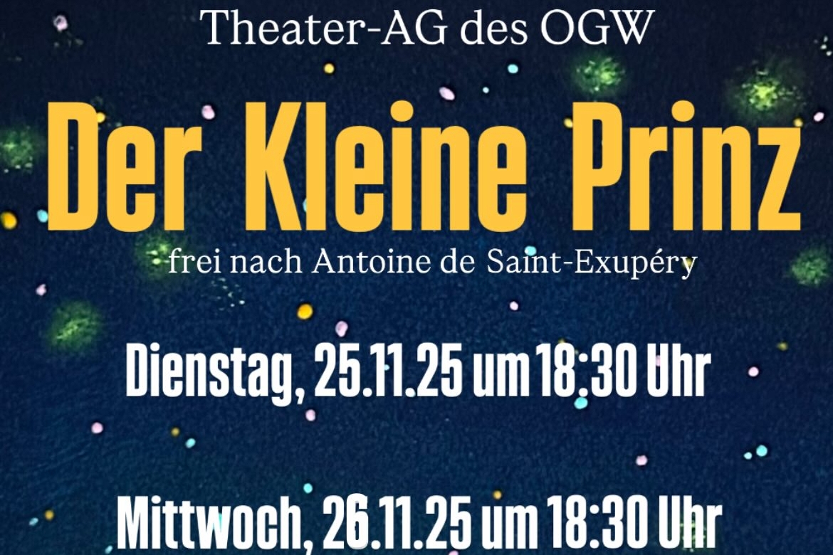Einladung zur Theateraufführung &quot;Der Kleine Prinz&quot;